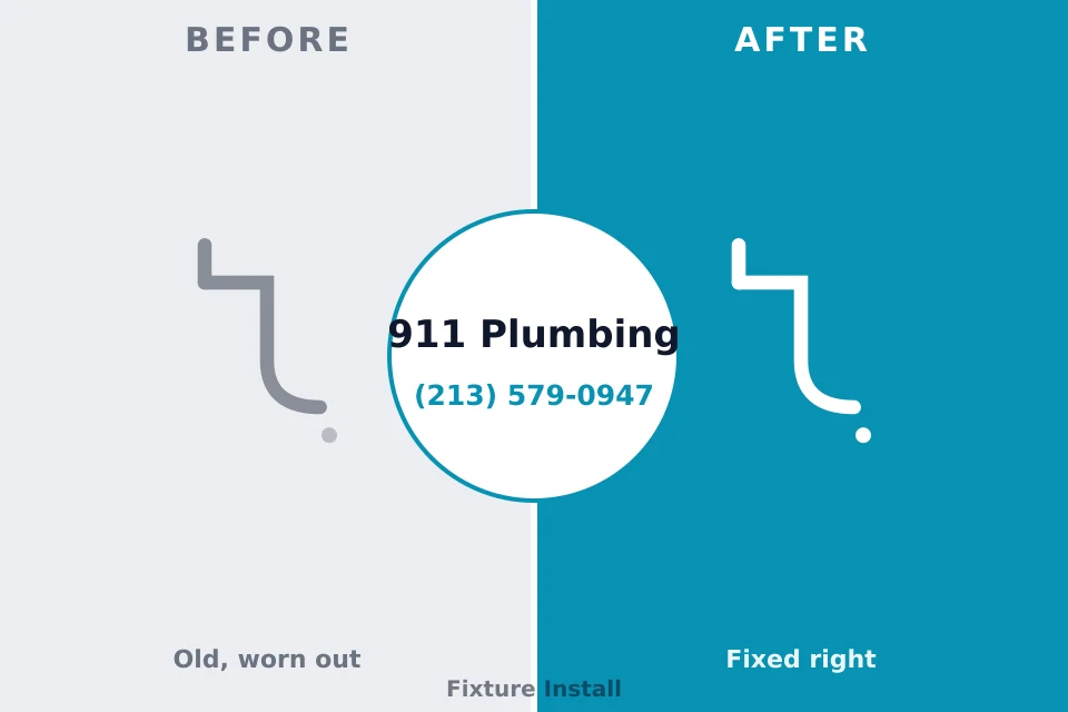 Before and after: plumbing repair Cle Elum, WA